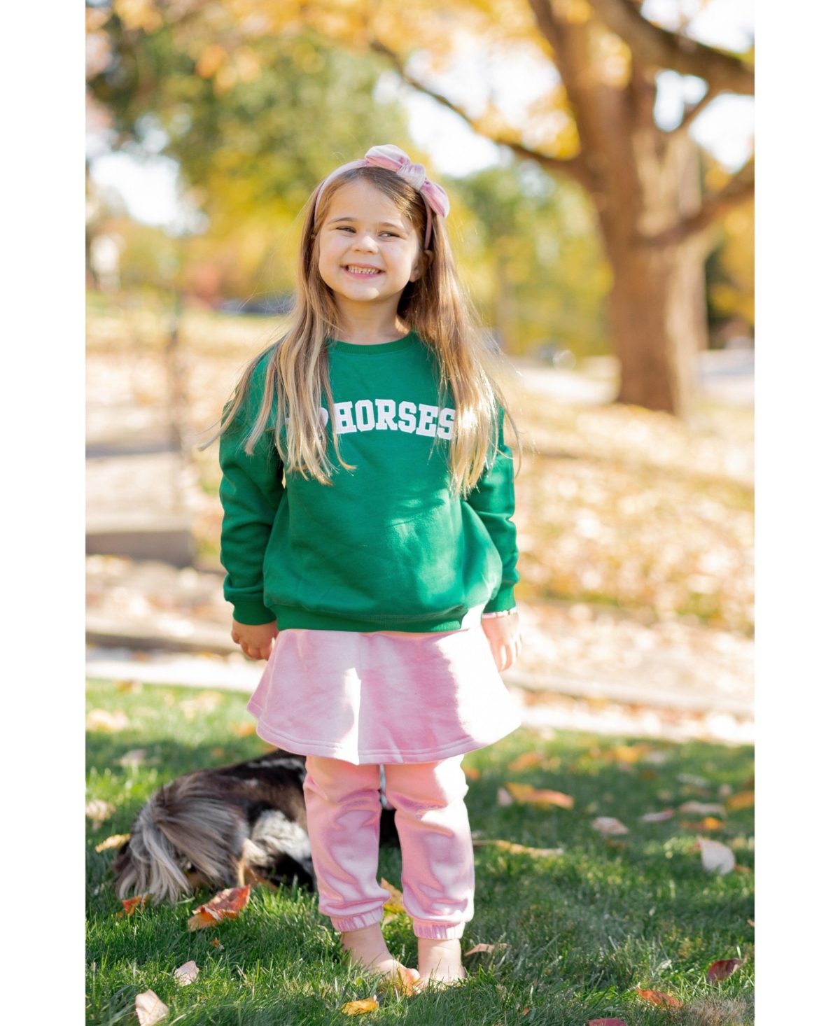 Bits & Bows Toddler Girls I Heart Horses Sweatshirt