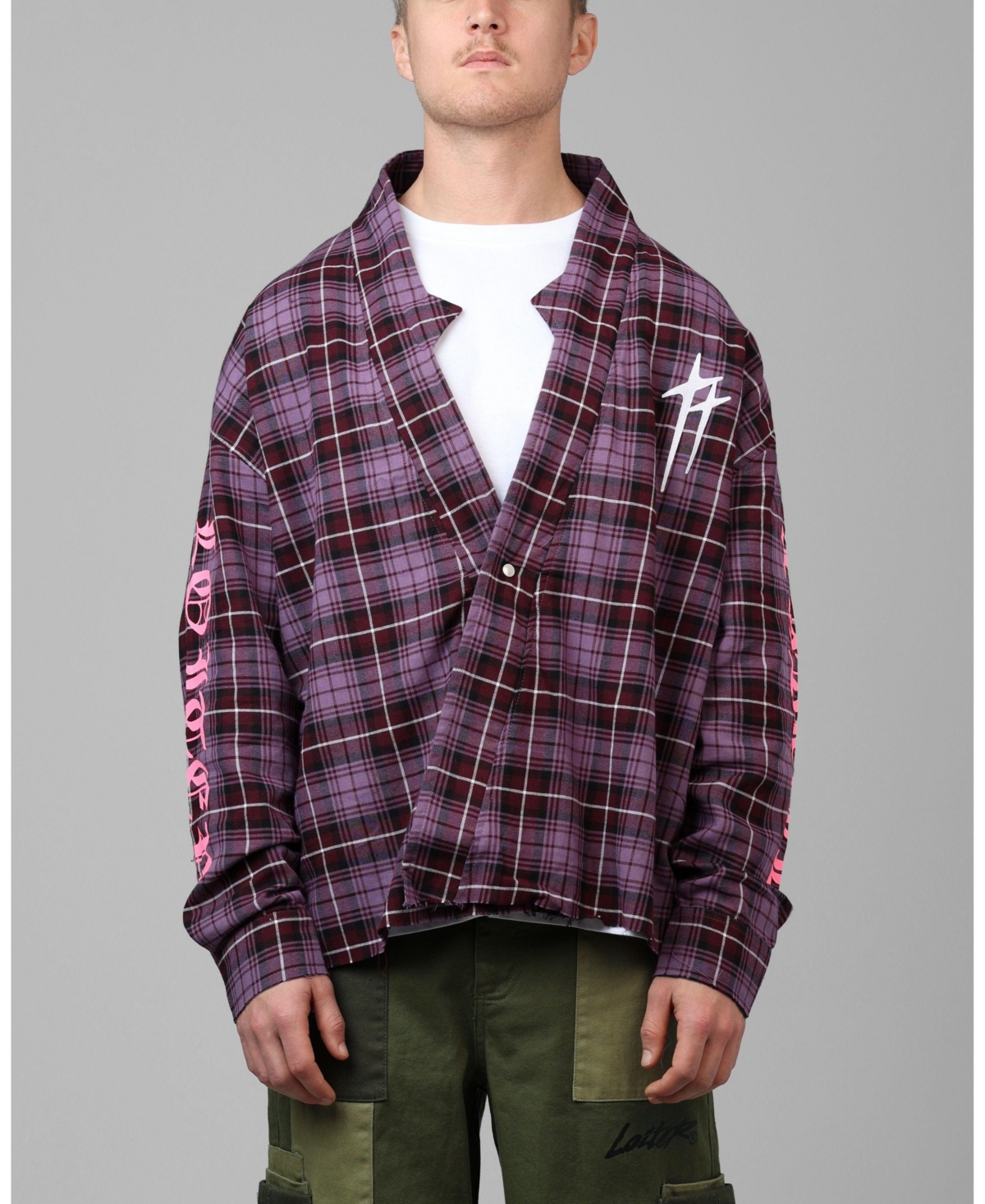 Loiter Men's Kimono Flannel Jacket