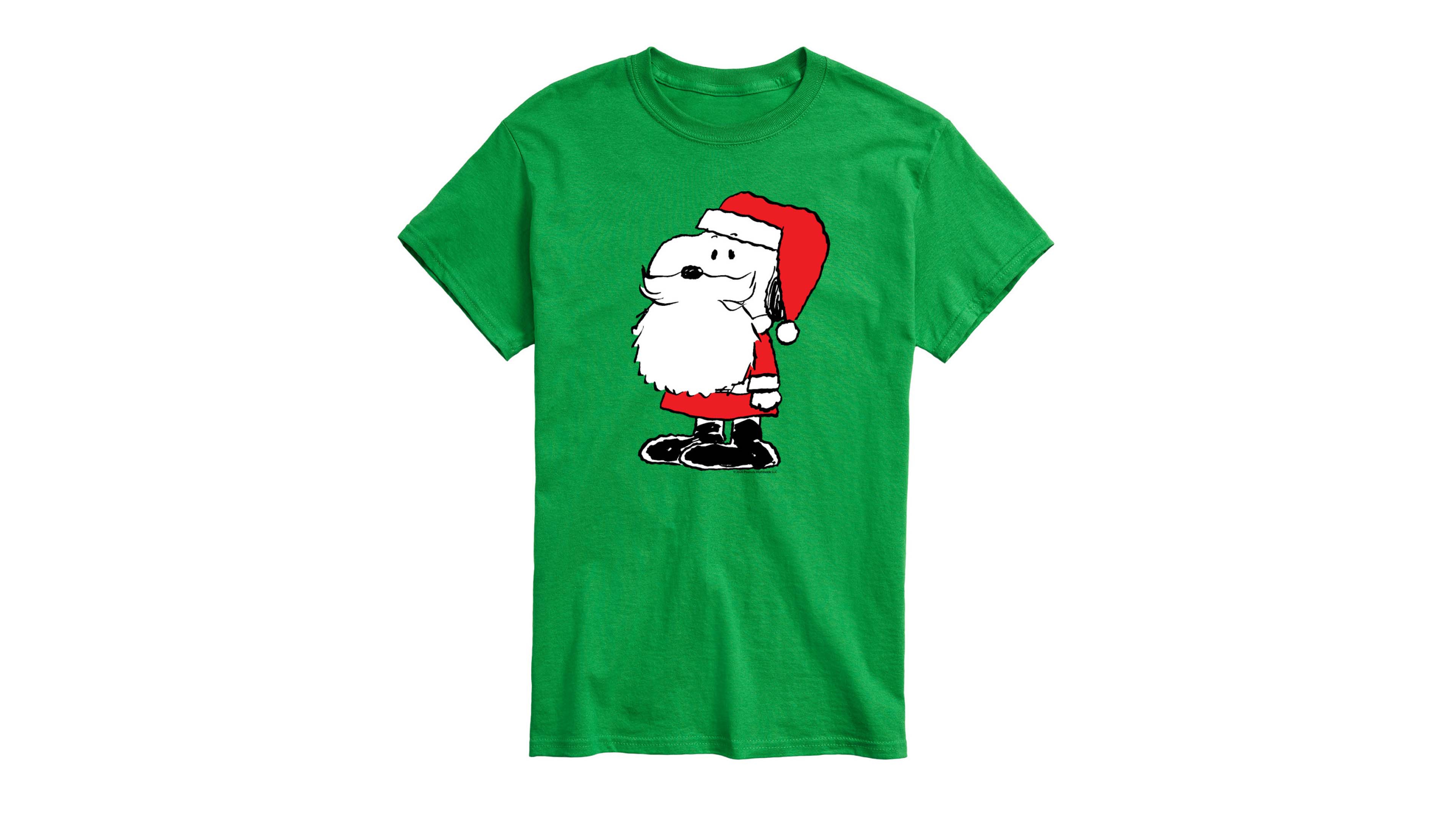 Airwaves Men's Snoopy Santa Dog Graphic T-Shirt