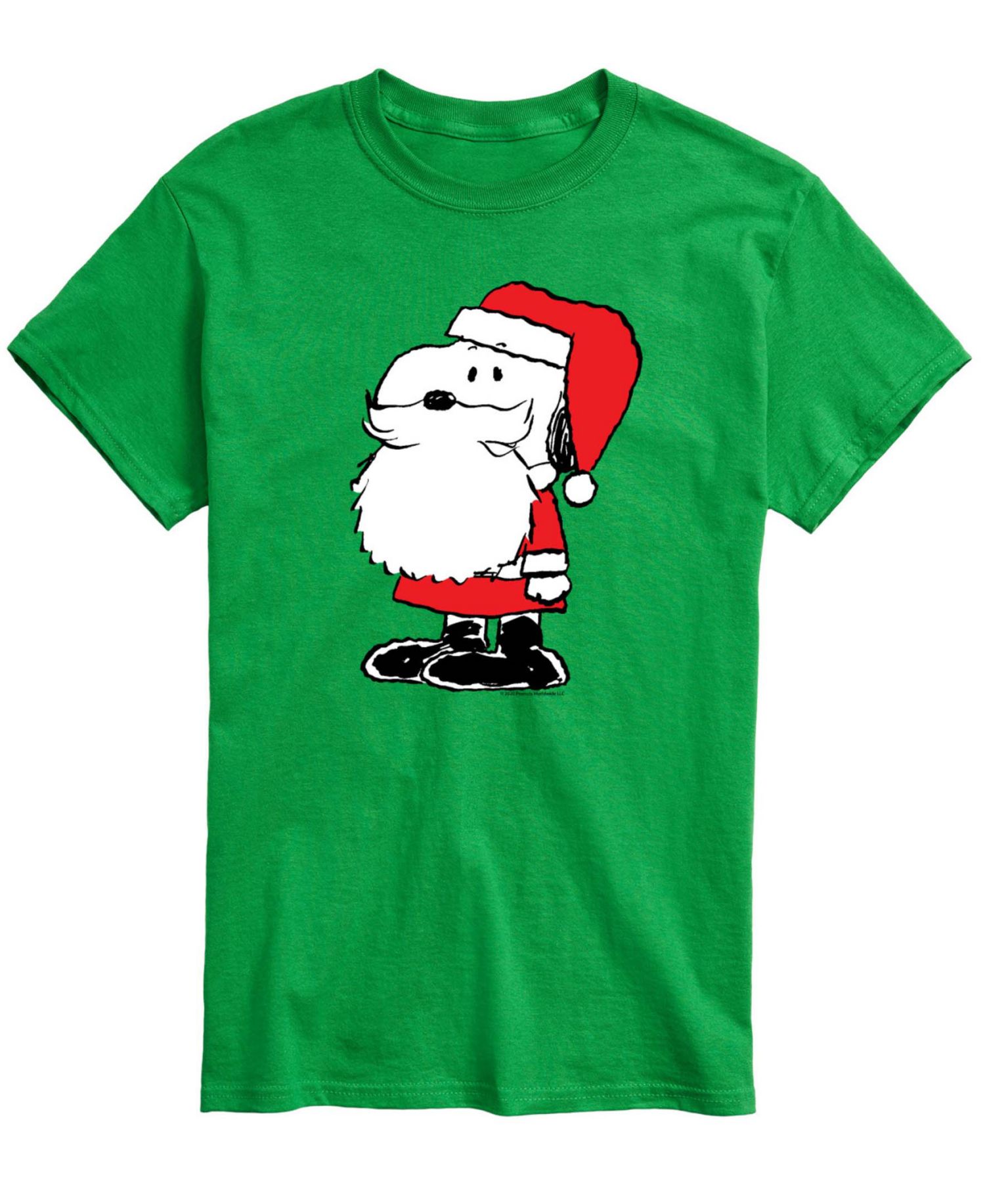 Men's Snoopy Santa Dog Graphic T-Shirt