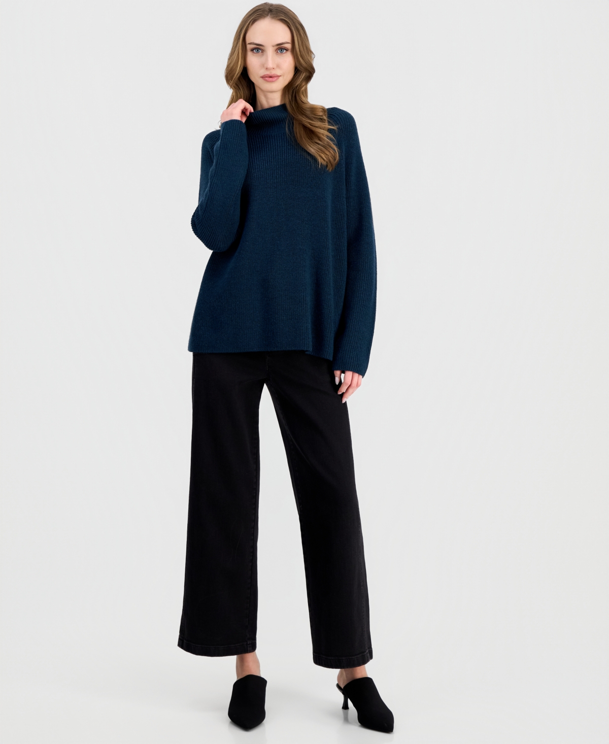 Eileen Fisher Women's Wool Turtleneck Sweater