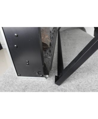 44 inch wall recessed electric fireplace with remote and Imitation Flame , LED light heater