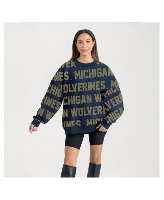 Gameday Couture - Women's Navy Michigan Wolverines Hype Era Sweatshirt
