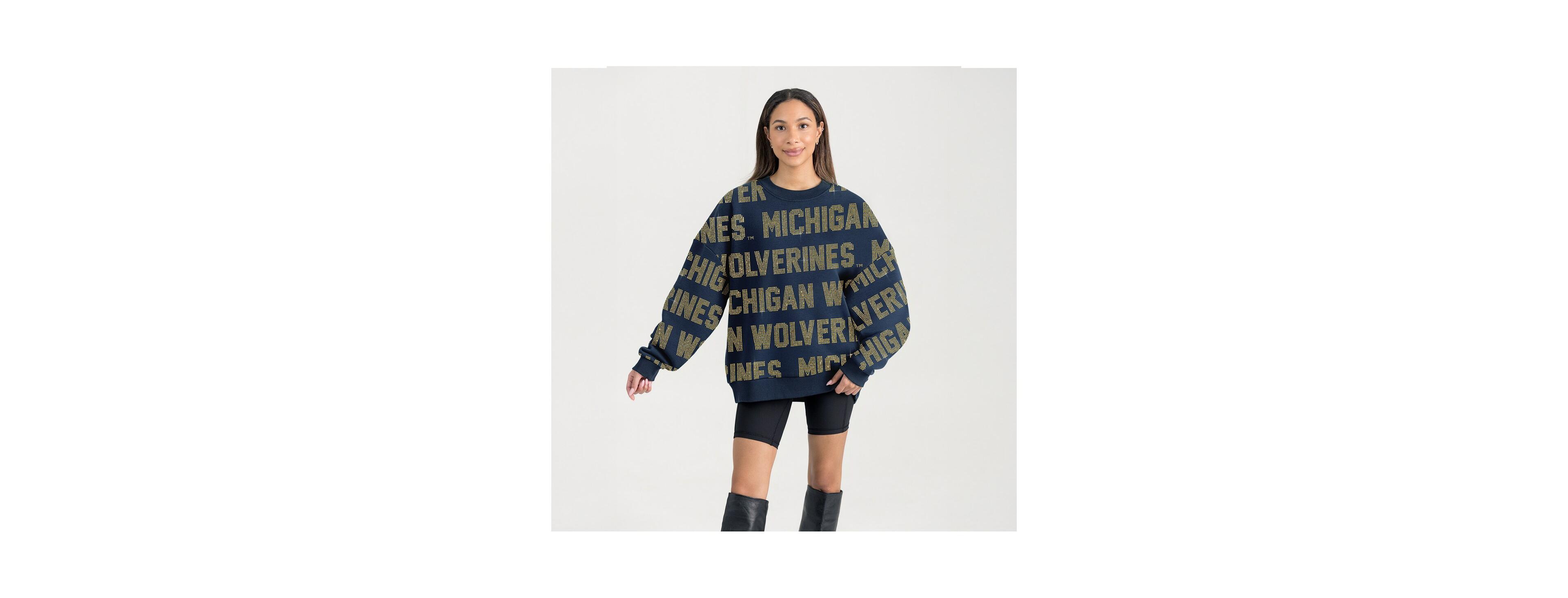 Gameday Couture Women's Navy Michigan Wolverines Hype Era Sweatshirt