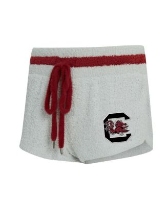 Women's 2-Piece Gray/Garnet South Carolina Gamecocks Whitley Long Sleeve Hoodie Top and Shorts Set