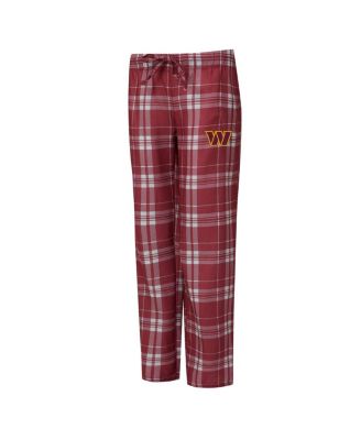 Women's 2-Piece Heather Gray/Burgundy Washington Commanders Regulate Plaid Tank Top and Pants Sleep Set