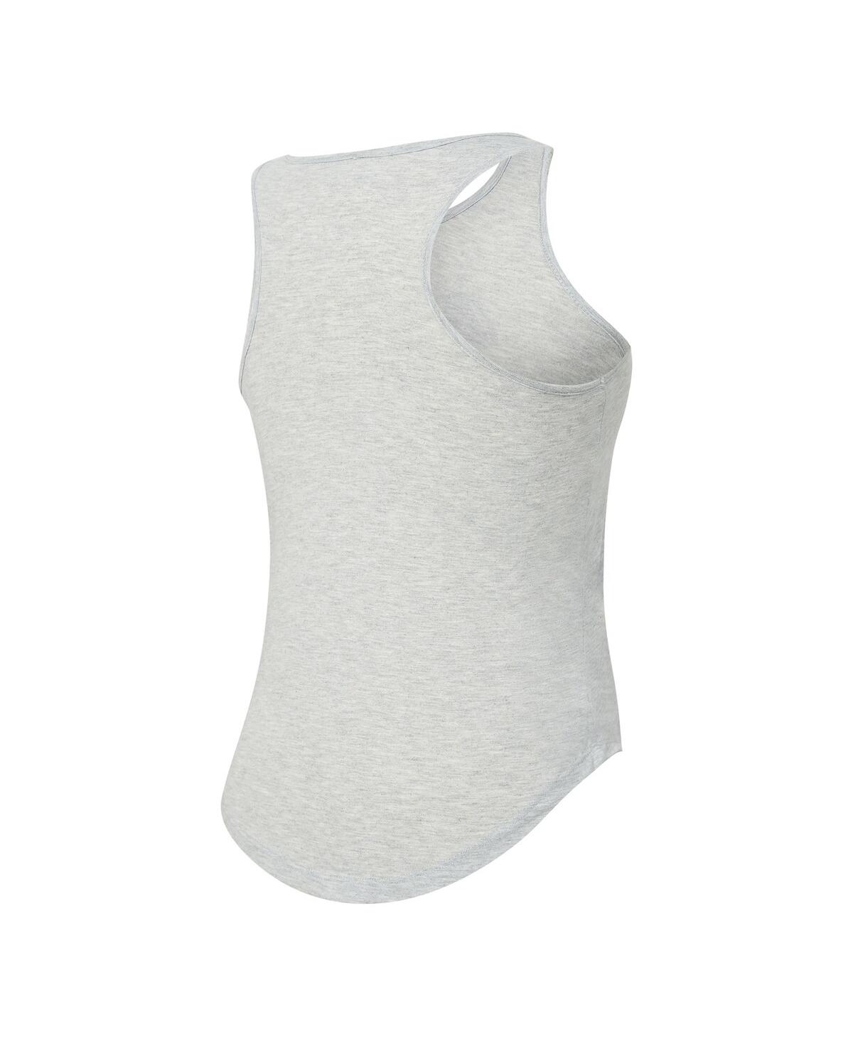 Concepts Sport Women's 2-piece Heather Gray/royal Buffalo Bills Regulate Plaid Tank Top And Pants Sleep Set In Multi