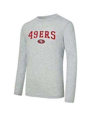 Men's 2-Piece Scarlet/Gray San Francisco 49ers Regulate Long Sleeve T-Shirt and Plaid Pants Set