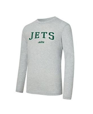 Men's 2-Piece Green/Gray New York Jets Regulate Long Sleeve T-Shirt and Plaid Pants Set