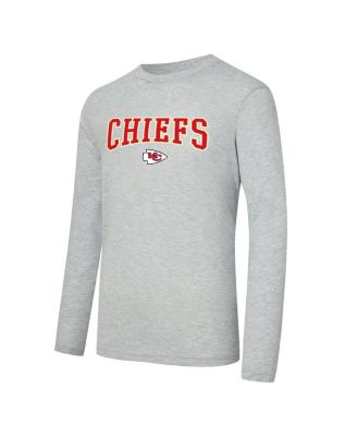 Men's 2-Piece Red/Gray Kansas City Chiefs Regulate Long Sleeve T-Shirt and Plaid Pants Set