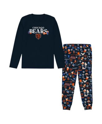 Outerstuff - Preschool Navy Chicago Bears Chestnut Holiday Sleep Set