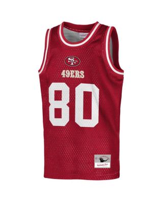 Big Boys and Girls Jerry Rice Scarlet San Francisco 49ers Retired Player NFL Basketball Fashion Jersey