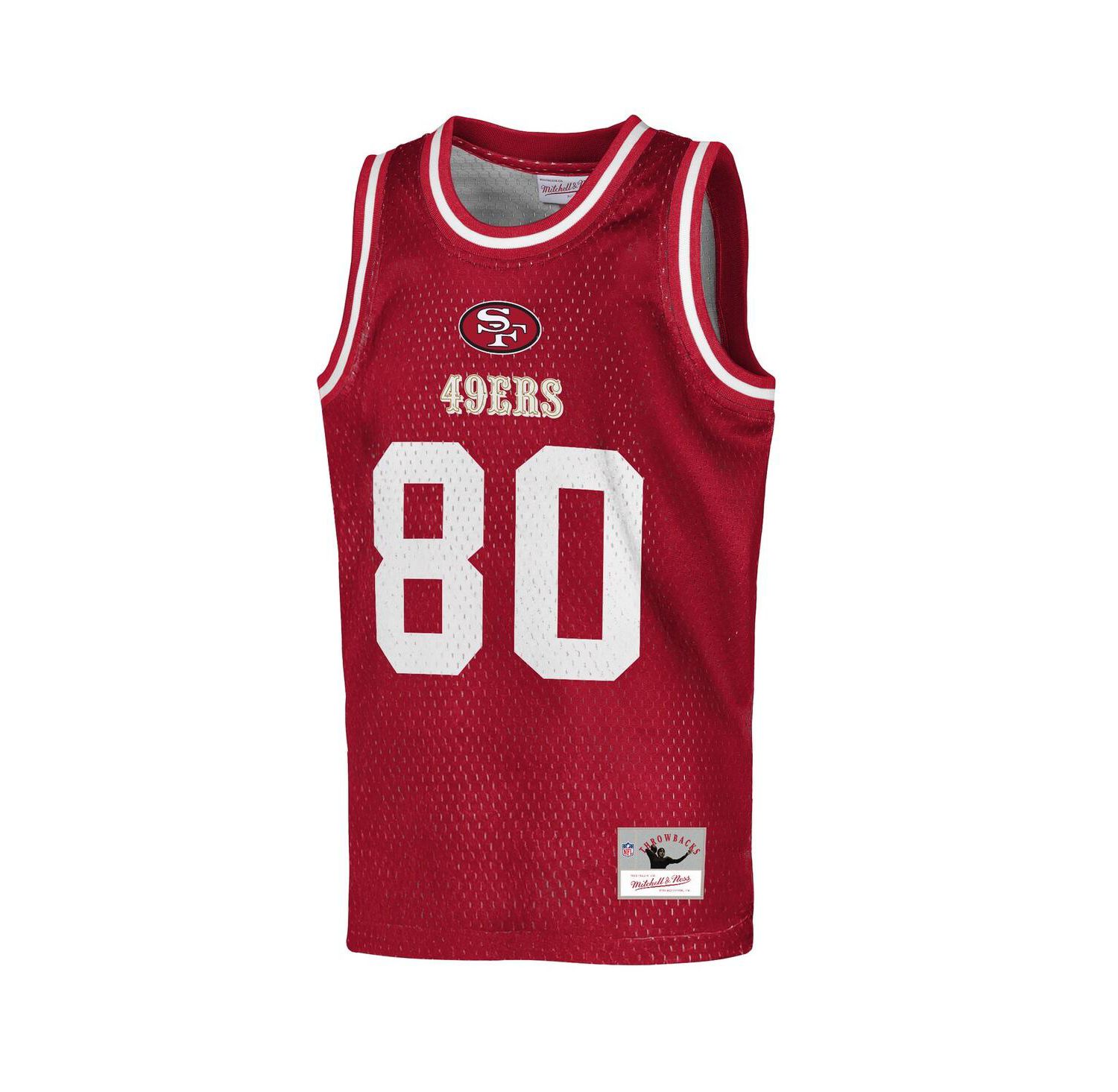 Big Boys and Girls Jerry Rice Scarlet San Francisco 49ers Retired Player NFL Basketball Fashion Jersey
