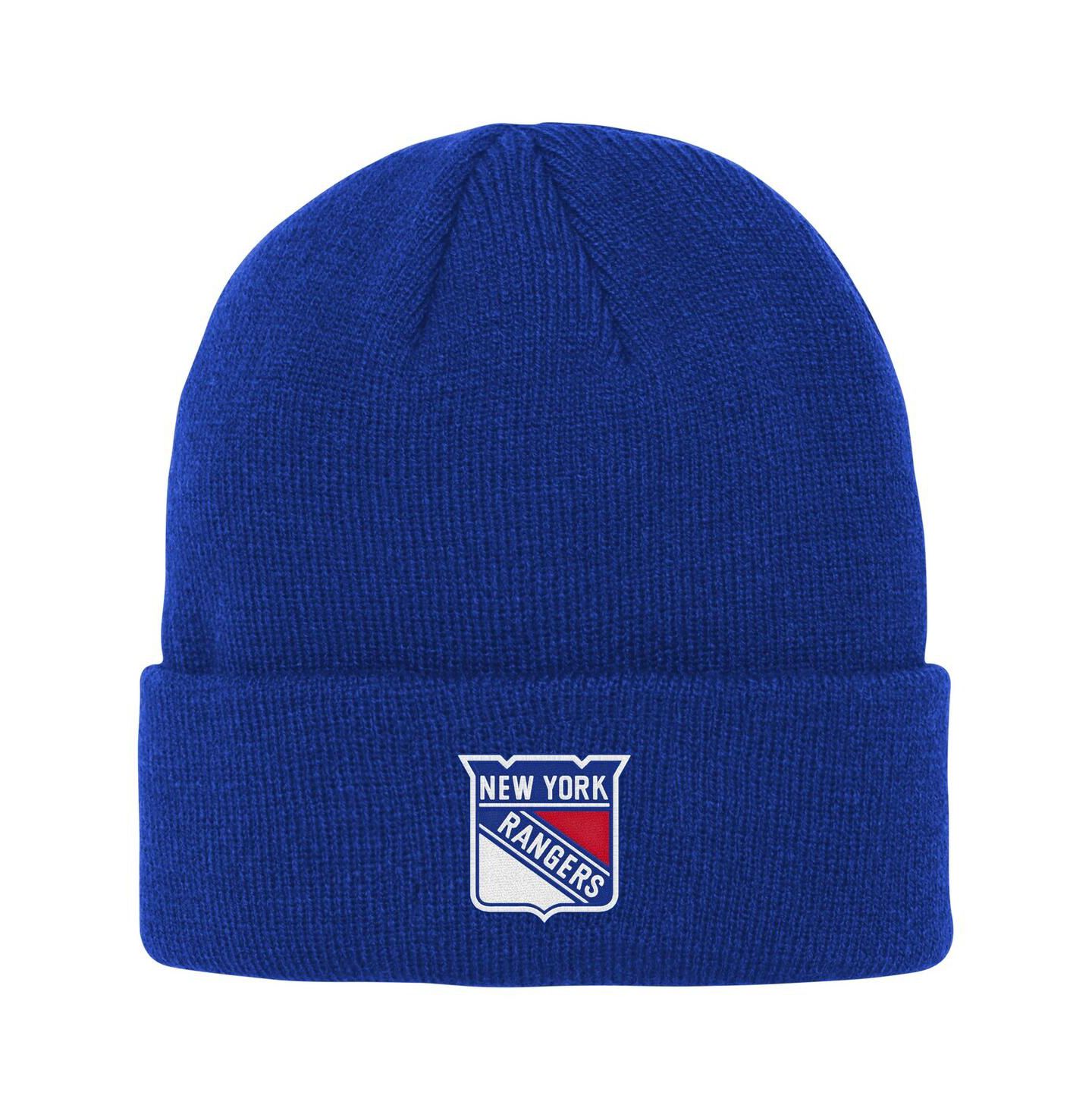 Детская шапка Outerstuff Royal New York Rangers 2.0 Essential Cuffed Knit Hat — фото 1