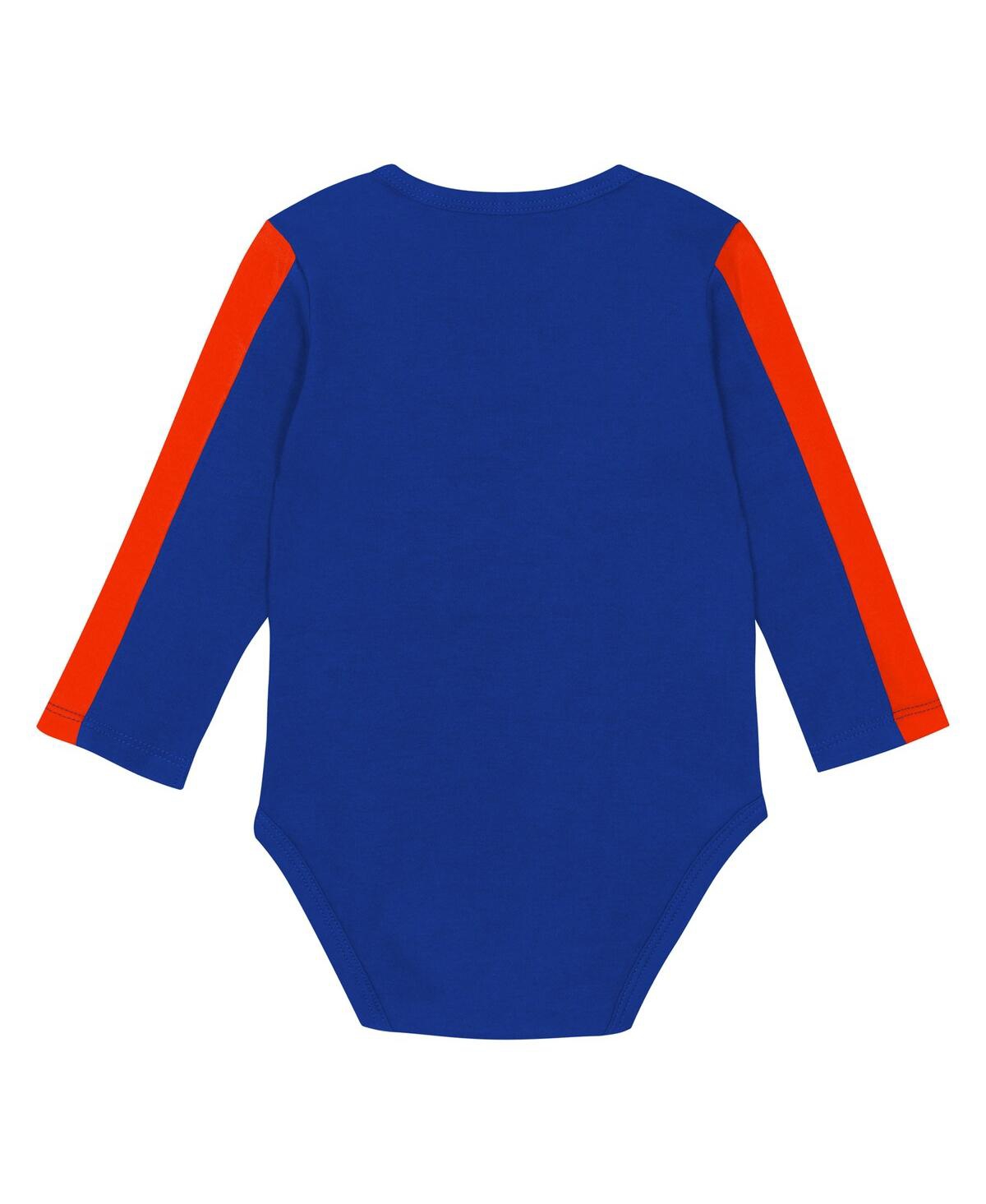 Outerstuff Baby Boys And Girls 3-piece New York Mets Double Down Bodysuit And Pants Set In Multi