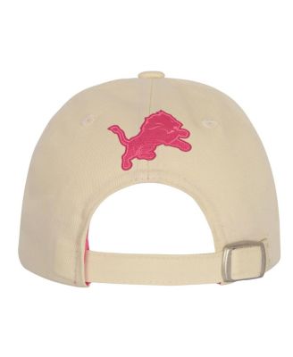 Big Girls Cream Detroit Lions Blitz Adjustable Hat