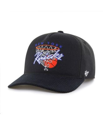 Men's Black New York Knicks Nothing But Net Hitch Adjustable Hat