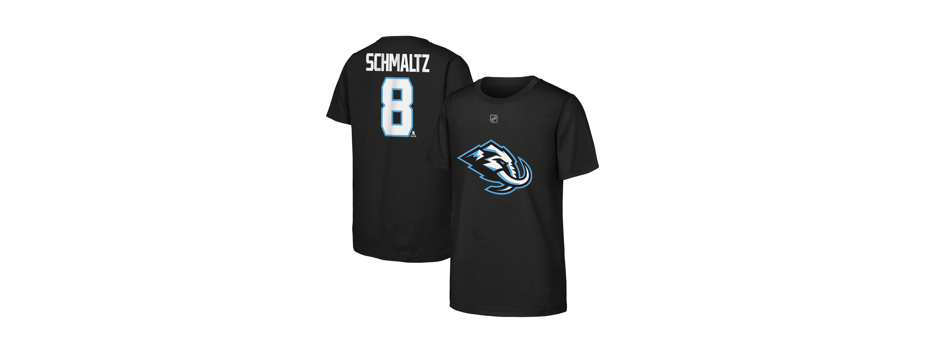 Outerstuff Big Boys and Girls Nick Schmaltz Black Utah Mammoth Name Number T-Shirt