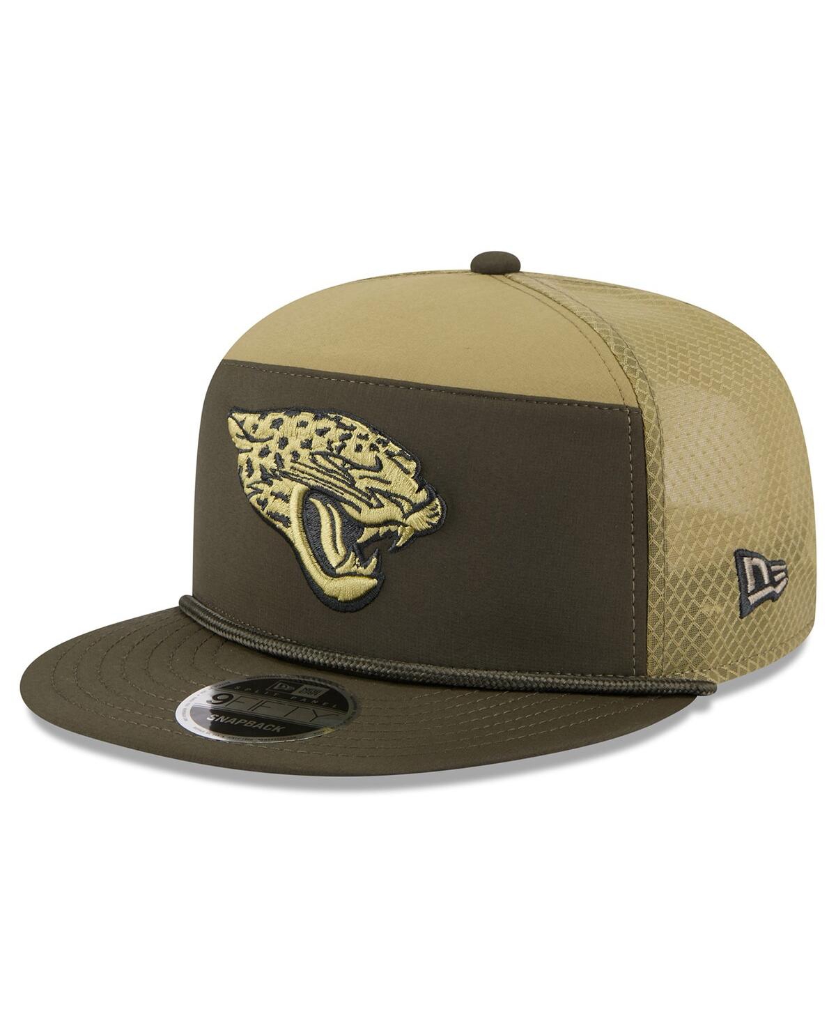 New Era Men's Dark Green Jacksonville Jaguars 2025 Salute to Service Split Panel 9FIFTY Snapback Hat