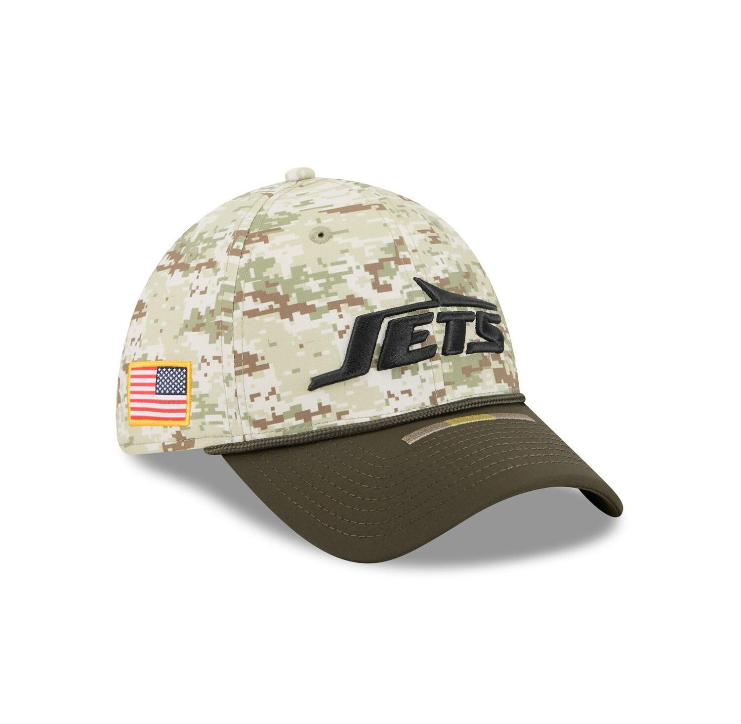 Men's Camo New York Jets 2025 Salute to Service 39THIRTY Flex Hat