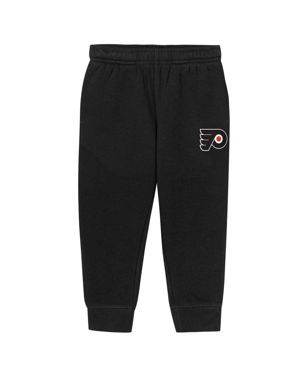 Outerstuff Toddler 2-Piece Black Philadelphia Flyers Chants and Cheers Fleece Hoodie Pants Set