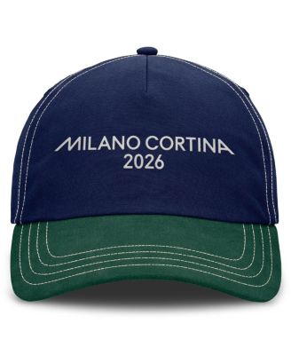 Men's Navy/Dark Green Milano Cortina 2026 Winter Olympics Friction Adjustable Hat