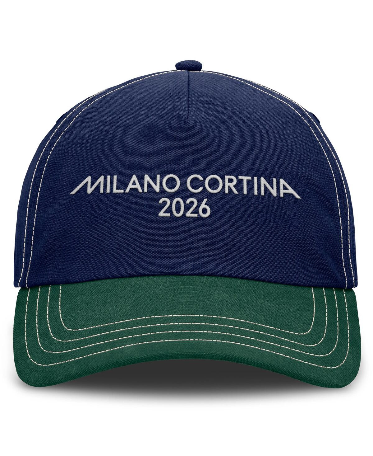 Fanatics Men's Navy/Dark Green Milano Cortina 2026 Winter Olympics Friction Adjustable Hat