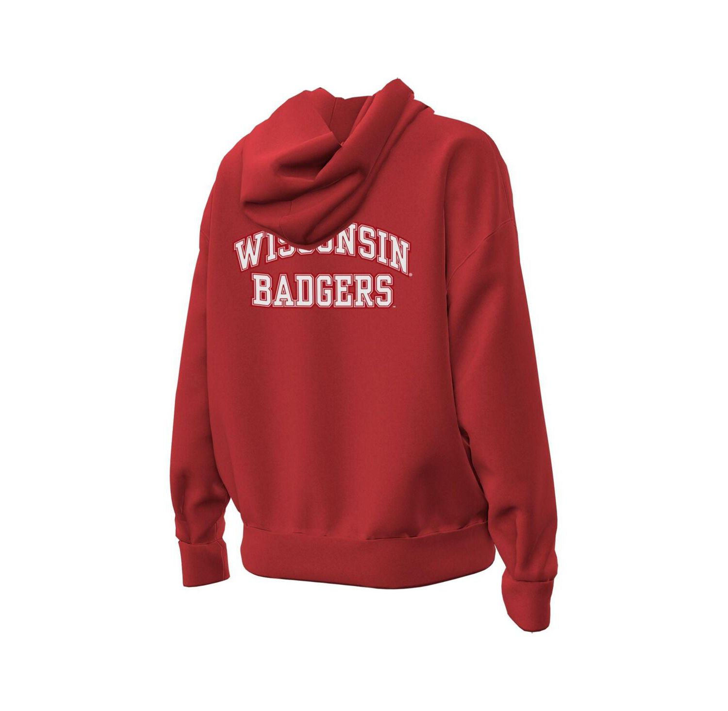 Women's Red Wisconsin Badgers Throwback Hoodie