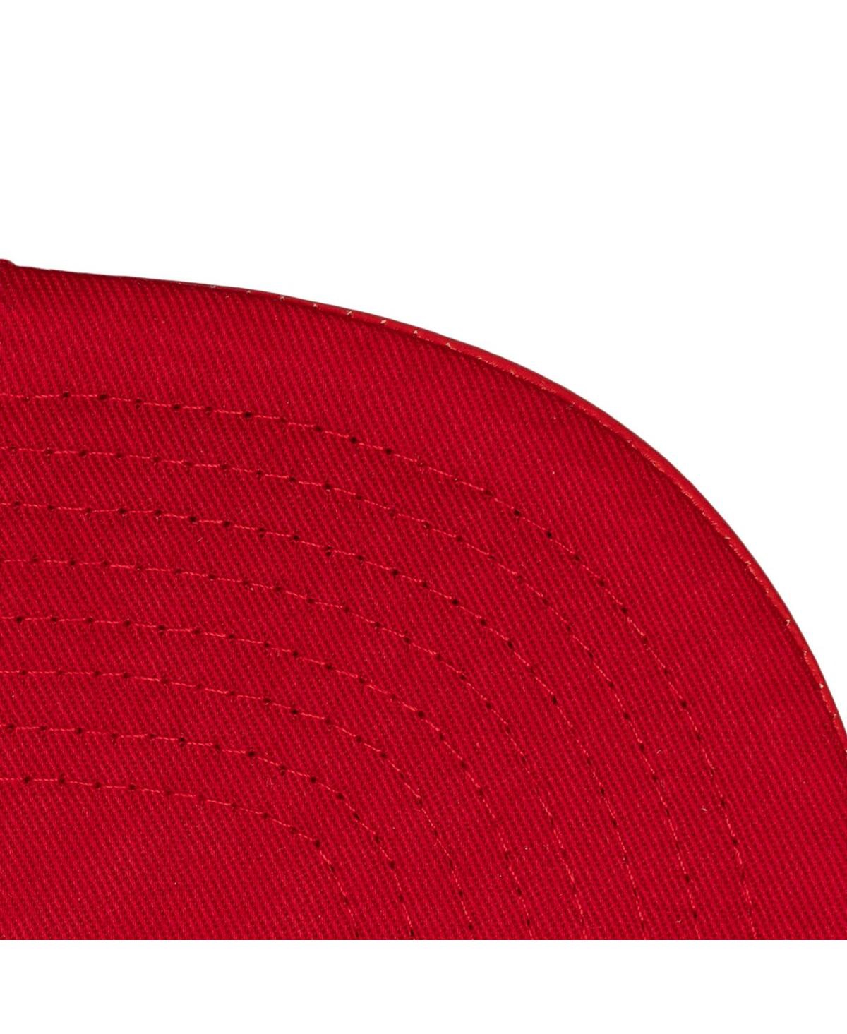 Mitchell & Ness Men's White/red Chicago Bulls Day 12 Two-tone Leather Snapback Hat In Multi