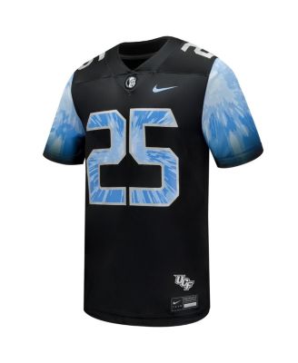 Men's 25 Black UCF Knights 2025 Space Game Football Game Jersey
