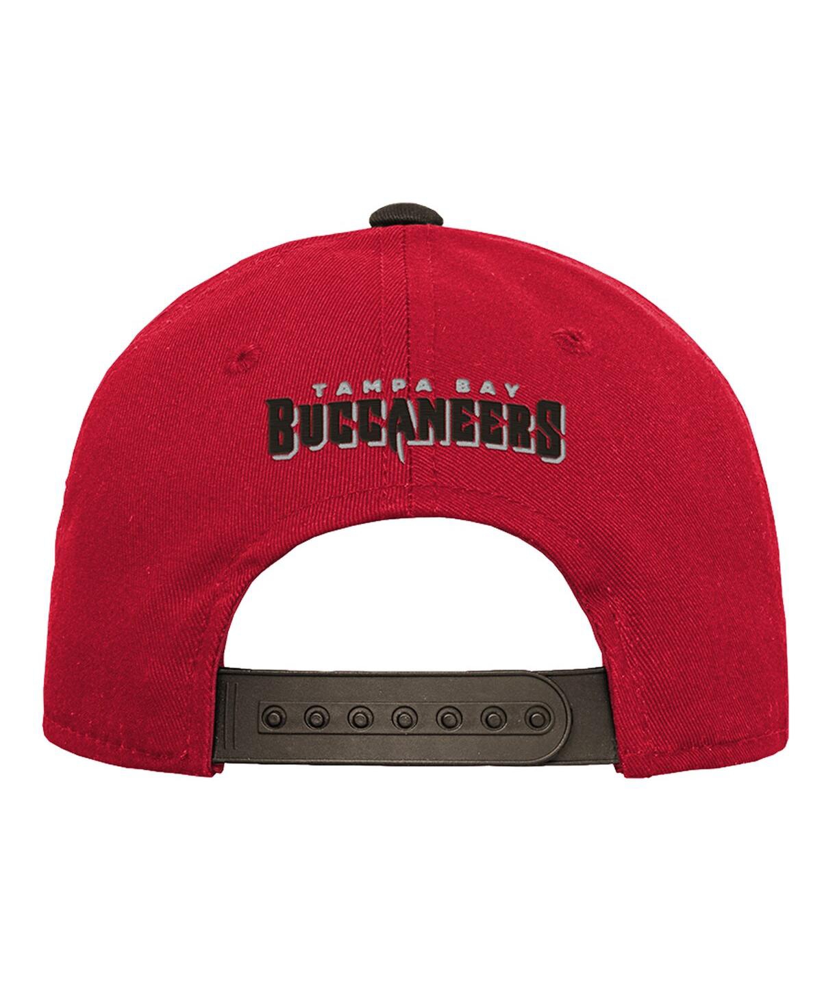 Outerstuff Big Boys and Girls Red Tampa Bay Buccaneers Team Pre-Curved Adjustable Hat