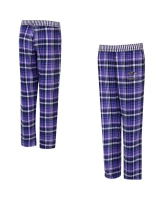 Concepts Sport - Women's Purple Baltimore Ravens Laney Plaid Tri-Blend Pants