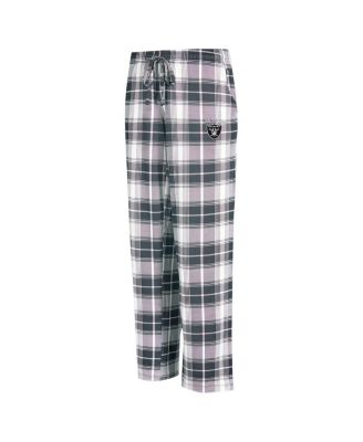 Women's Black Las Vegas Raiders Ashford Plaid Knit Pants