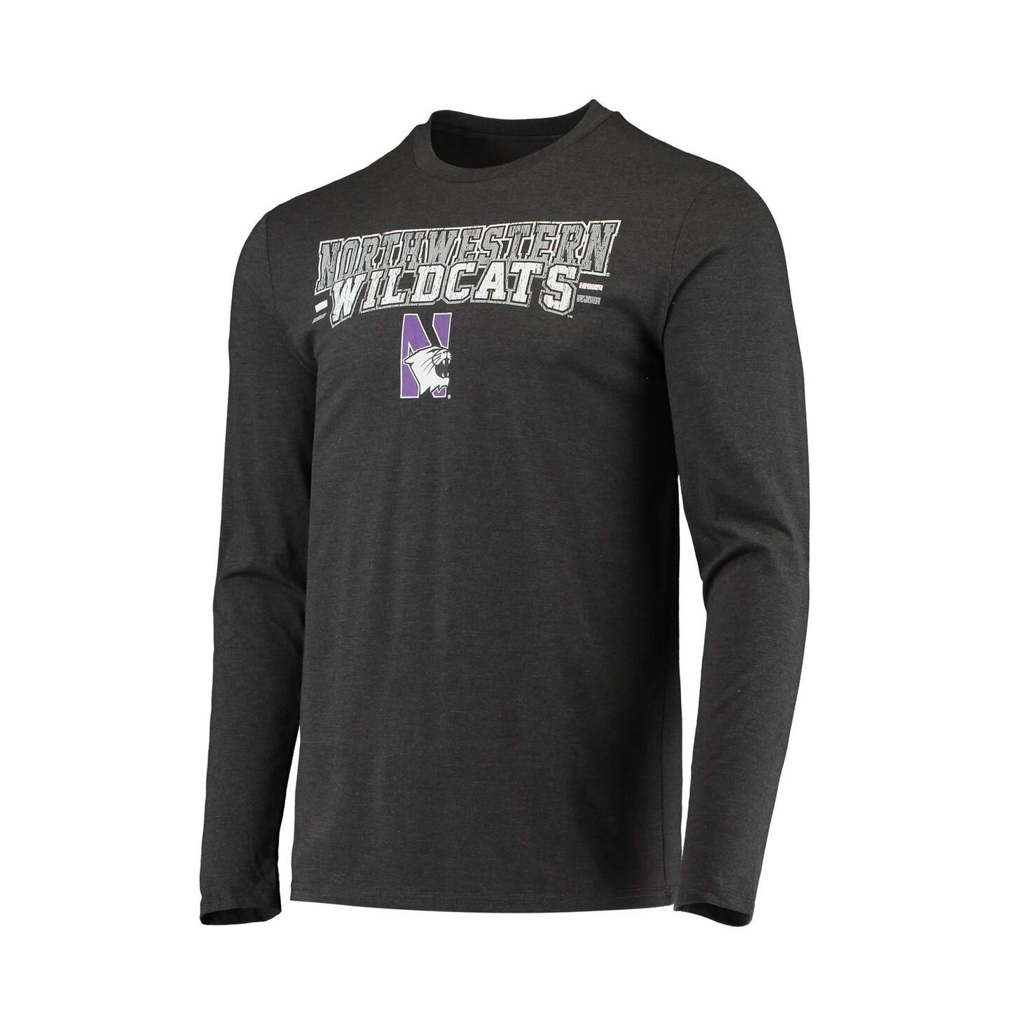 Мужской комплект для сна Concepts Sport Northwestern Wildcats Meter, Purple/Charcoal — фото 5