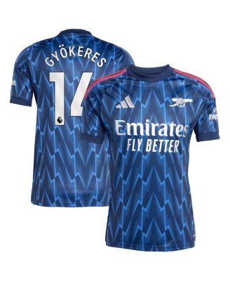 adidas - Men's Viktor Gy&ouml;keres Blue Arsenal 2025/26 Away Replica Player Jersey