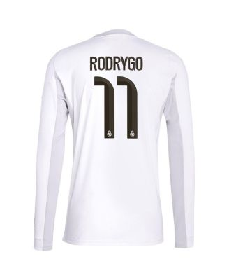 Men's Rodrygo White Real Madrid 2025/26 Home Replica Jersey