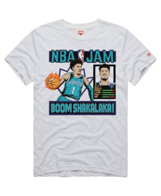 Men's and Women's LaMelo Ball White Charlotte Hornets NBA Jam Tri-Blend T-Shirt