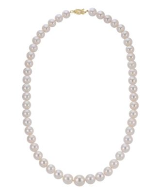 Cultured Freshwater Pearl (9-11mm) 20" Strand Necklace in 14k Yellow Gold