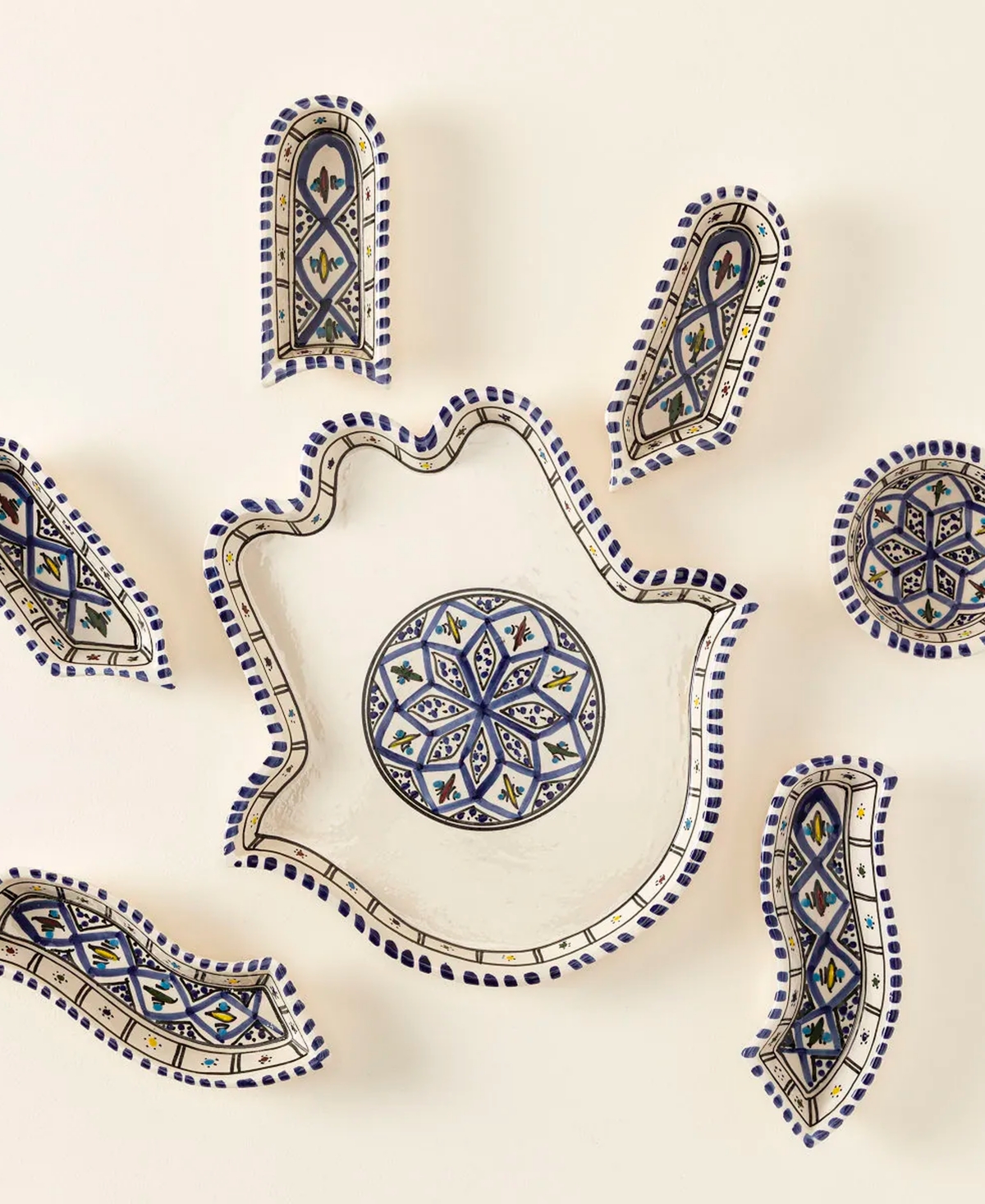 Uncommon Goods Hamsa Mezze Stoneware Server