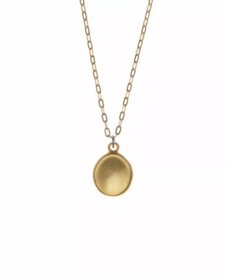 Uncommon Goods Worry Stone Pendant Necklace - Gold-plated