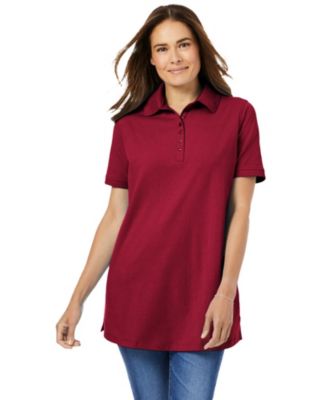 Women's Plus Size Perfect Short-Sleeve Polo Shirt