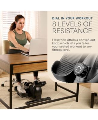 Under Desk Elliptical - Under Desk Pedal Exerciser to Strengthen Muscles and Build Cardiovascular Fitness - Stationary Desk Exercise Equipment with LCD Monitor for Leg Recovery and Therapy
