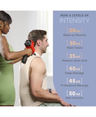 Deep Tissue Massage Gun with 8 Heads and 5 Speed Settings for Athletes and Muscle Relief