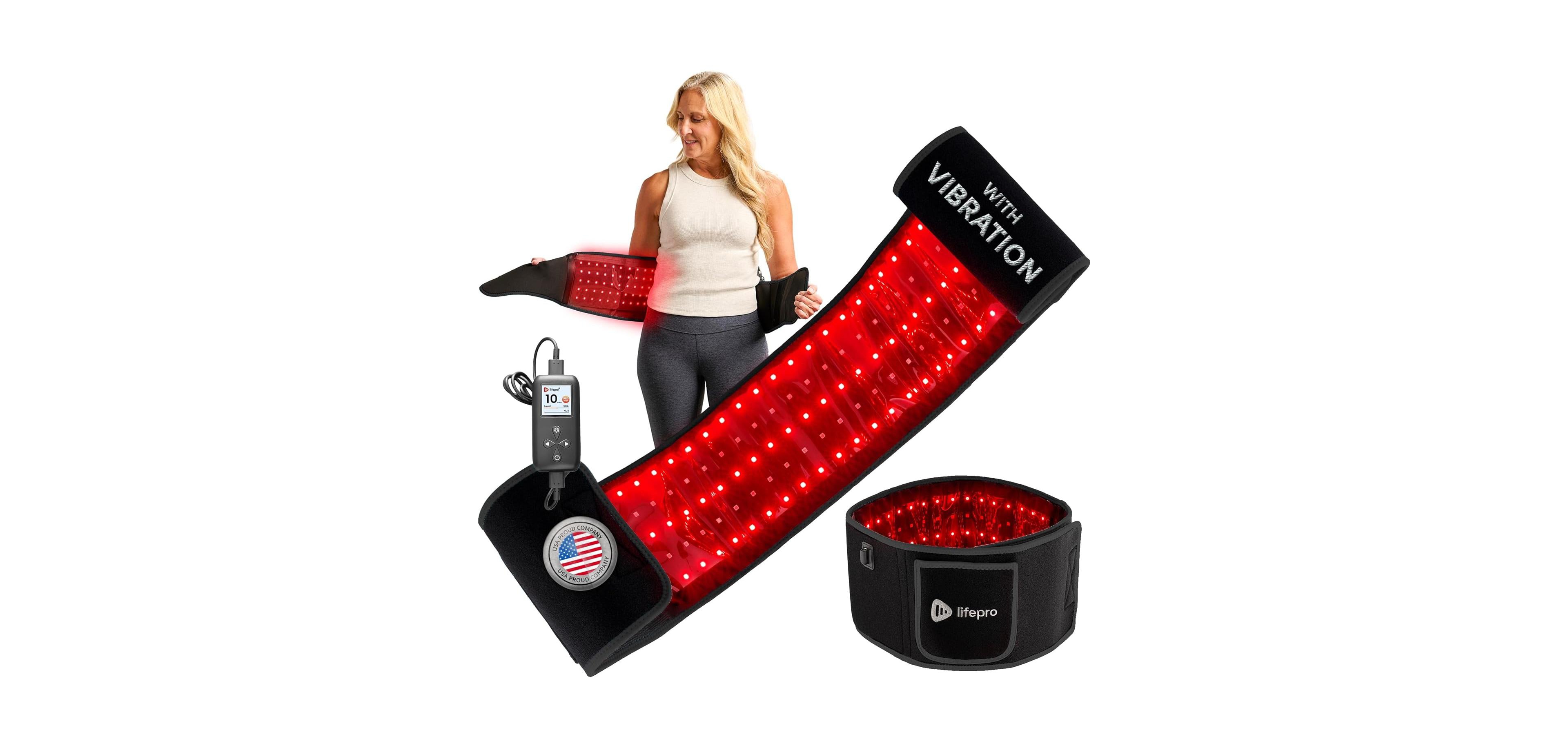 LifePro Red Light Therapy Belt – Near Infrared & Red Light for Muscle Relaxation, Inflammation & Circulation