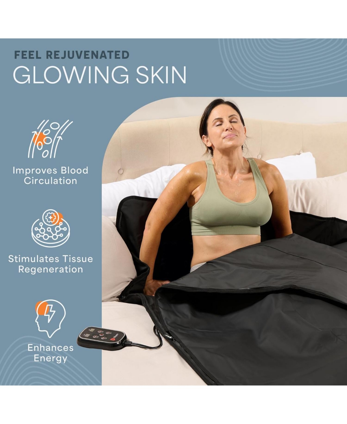 LifePro Far Infrared Sauna Blanket - Portable for Home Relaxation