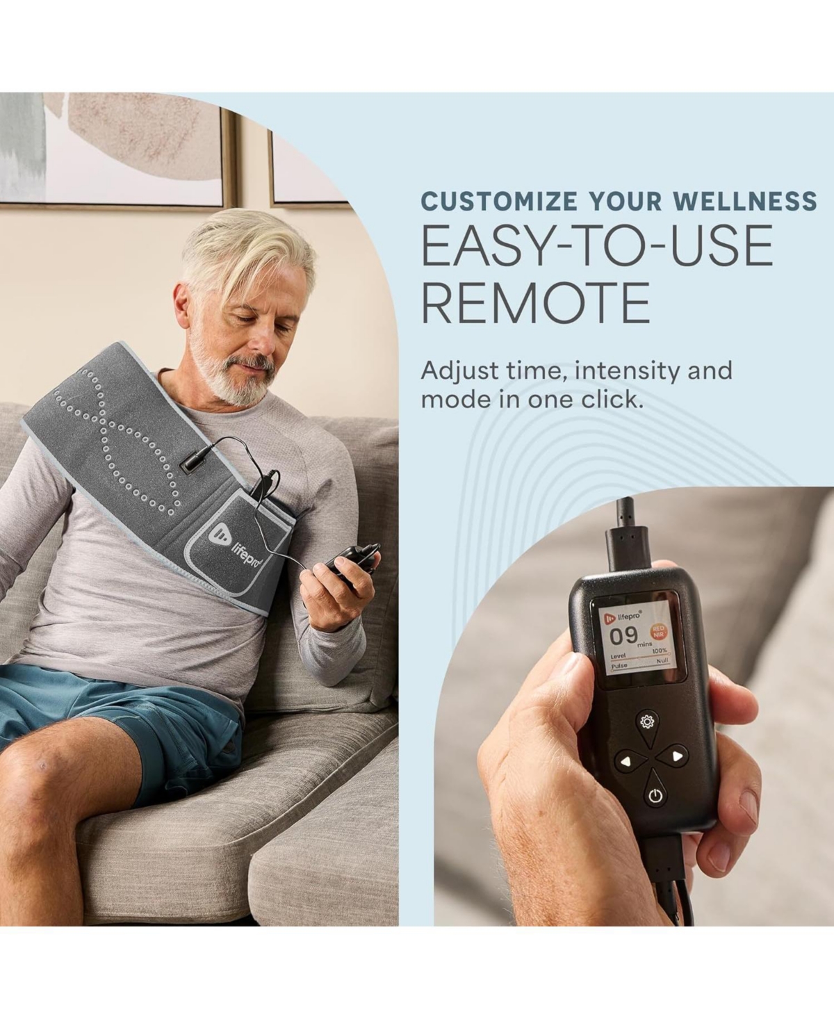 LifePro Red Light Therapy Belt for Muscle Relaxation, Inflammation Relief, and Improved Circulation - Infrared Therapy