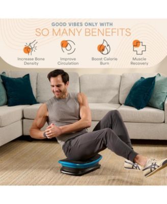 Voice Controlled Vibration Plate – Ergonomic Curved Platform with Remote Watch for Lymphatic Drainage, Muscle Relaxation, Recovery & Fitness