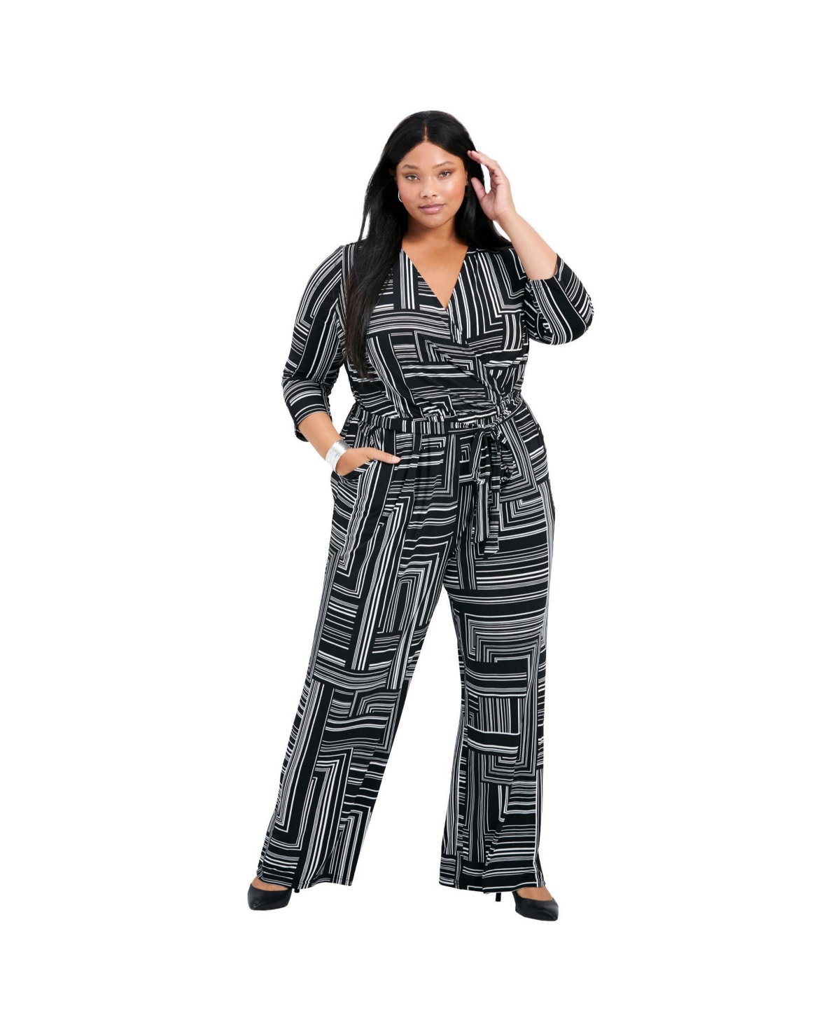 Avenue Women's Mara Wrap Front Jumpsuit