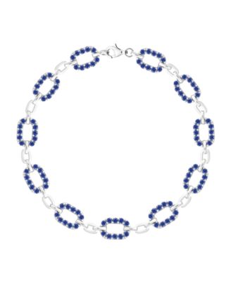 Lab-Grown Ruby (2 ct. t.w.) Bracelet in Sterling Silver (also in Sapphire)