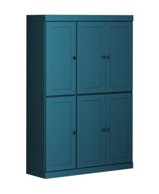 100% Solid Wood Pantry Cabinet with Shaker Doors, Adjustable Shelves, 48.5" Wide, 71.5" Tall